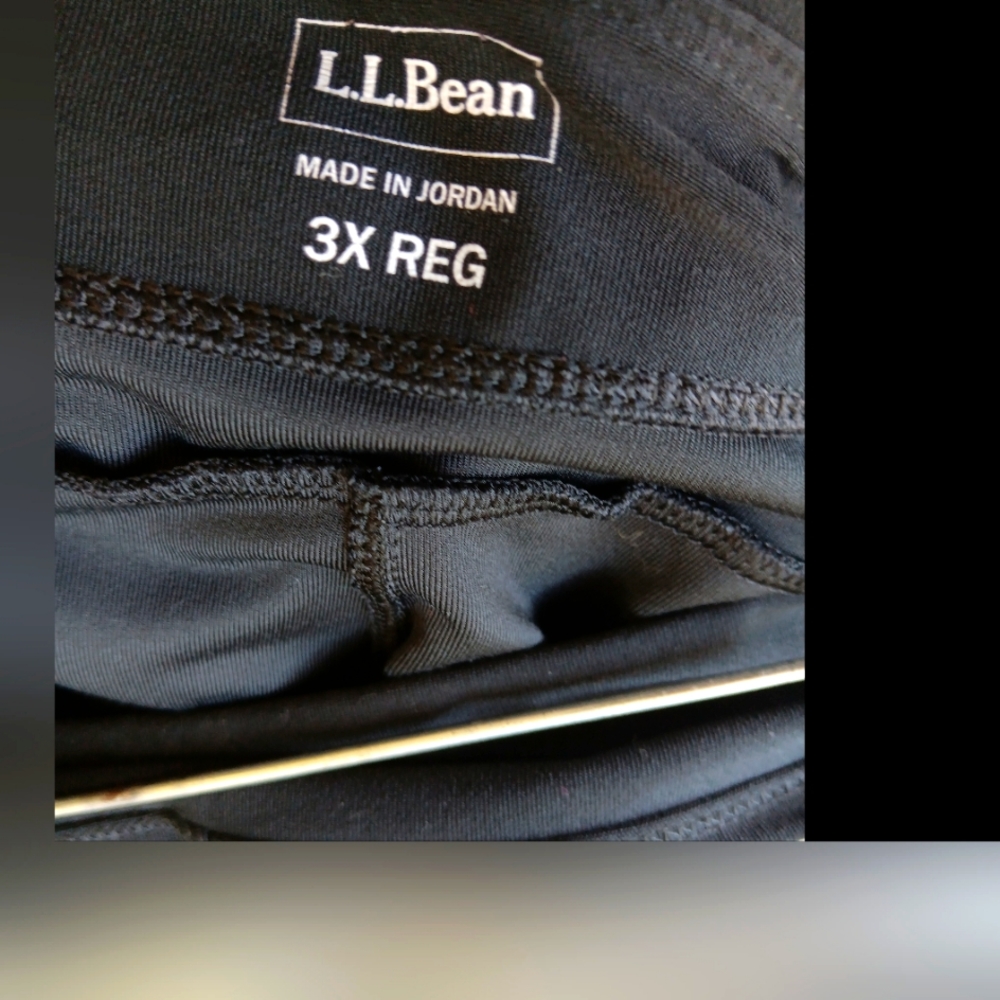 LL Bean 3x black leggings